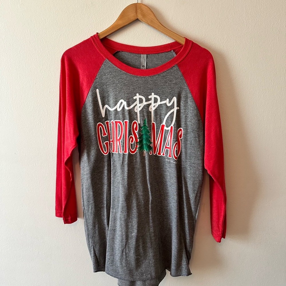 NWT Boutique Christmas 3/4 Sleeve Shirt